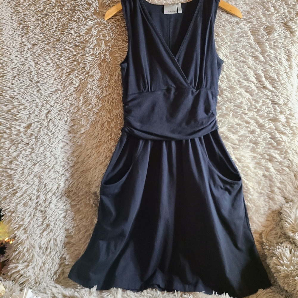 Athleta Black Sleeveless Jura Dress Size Small